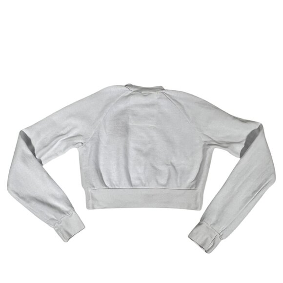 Aviator Nation White Crop Sweatshirt with Red Heart - Picture 5 of 15